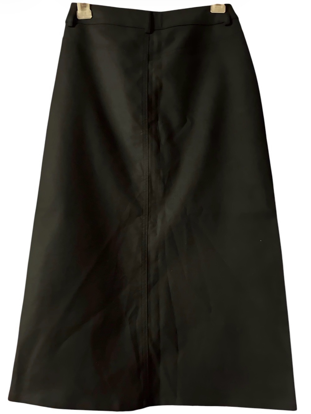 NEW United Colors Of Benetton Black A-Line Midi Skirt Sz 2